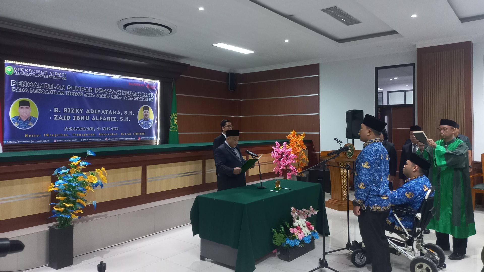 Pengambilan Sumpah Pegawai Negeri Sipil Pengadilan Tinggi Tata Usaha Negara Banjarmasin