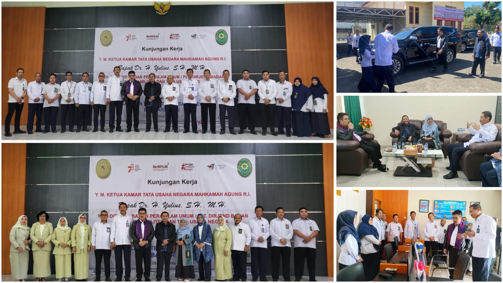 Kunjungan Kerja Ketua Kamar Tata Usaha Negara Mahkamah Agung RI ke PT TUN Banjarmasin