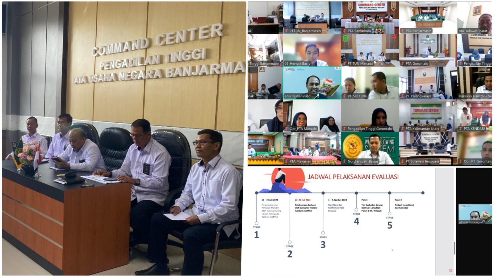 Pendampingan Desk Evaluation AKIP TA 2023 Secara Daring Oleh Badan Pengawas Mahkamah Agung RI