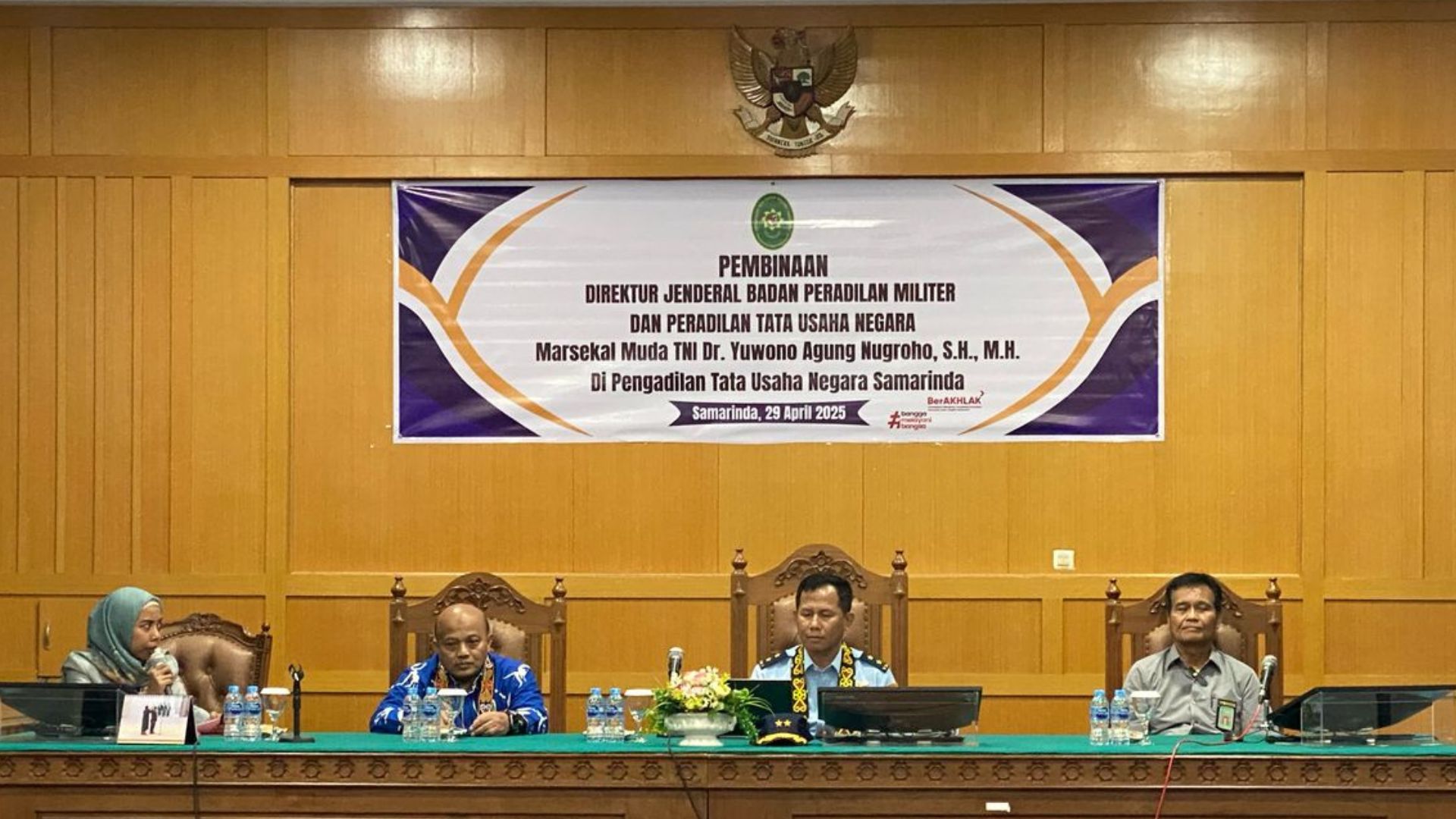 Pembinaan oleh Direktur Jenderal Badan Peradilan Militer dan Peradilan Tata Usaha Negara di PTUN Samarinda