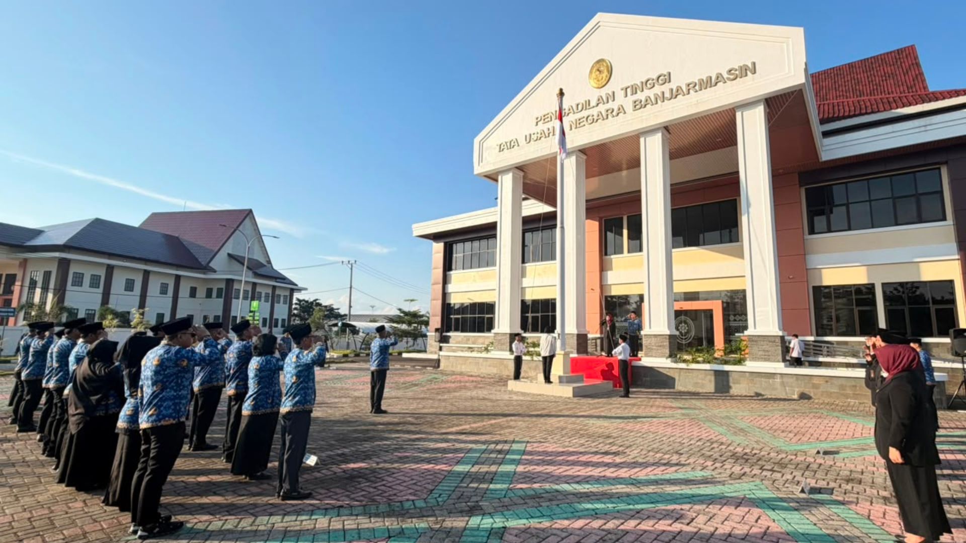 Pengadilan Tingi Tata Usaha Negara Banjarmasin Melaksanakan Upacara Peringatan Hari Lahir Pancasila Tahun 2026 dengan Tema