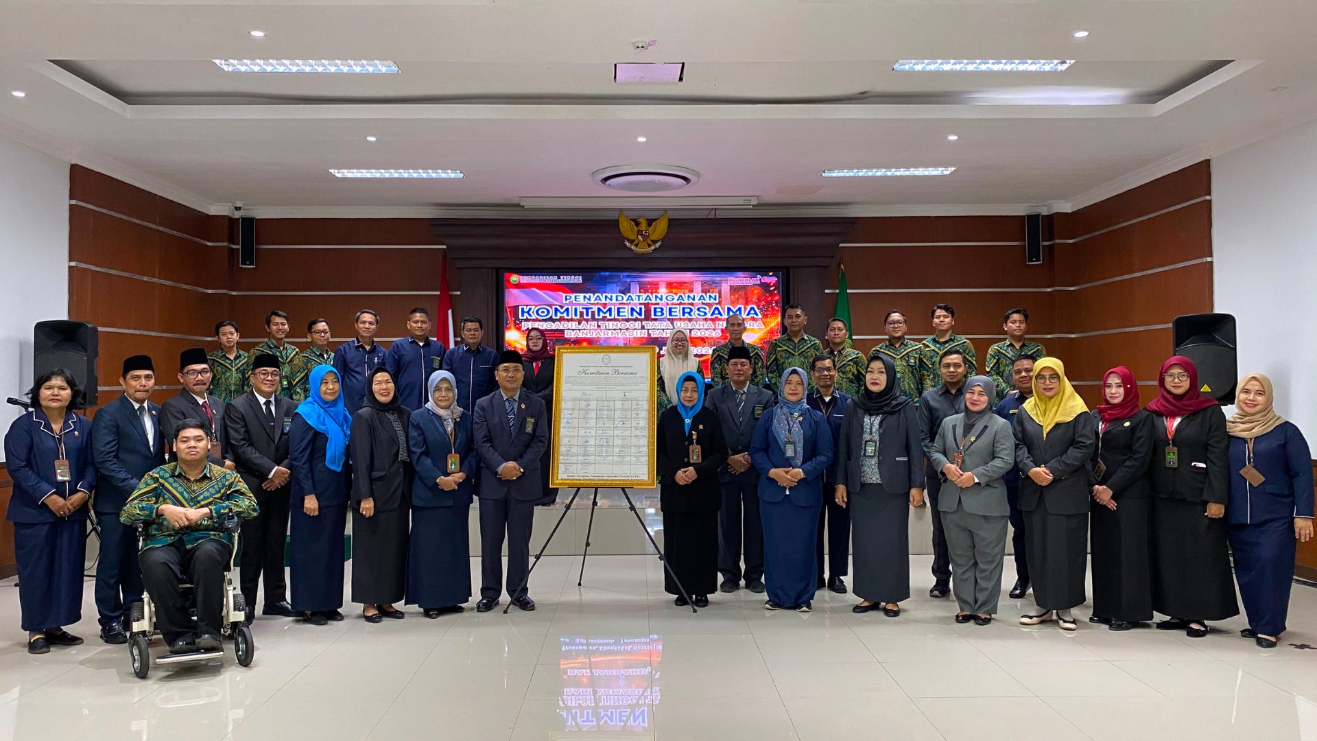 Pengadilan Tinggi Tata Usaha Negara Banjarmasin Melaksanakan Acara PENANDATANGANAN KOMITMEN BERSAMA Tahun 2026