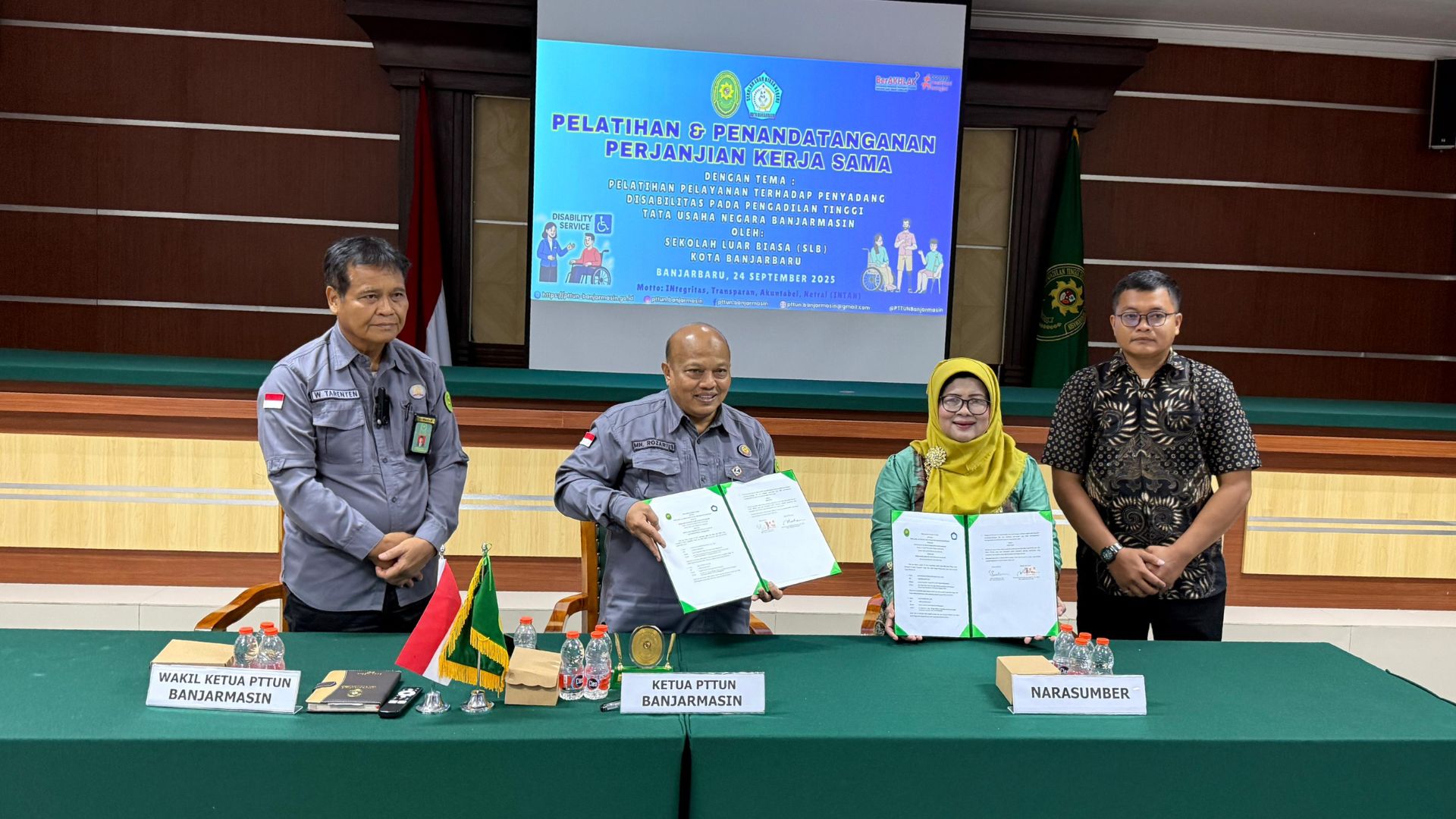 PTTUN Banjarmasin Jalin Kerja Sama dengan SLBN Kota Banjarbaru Melalui Penandatanganan MoU