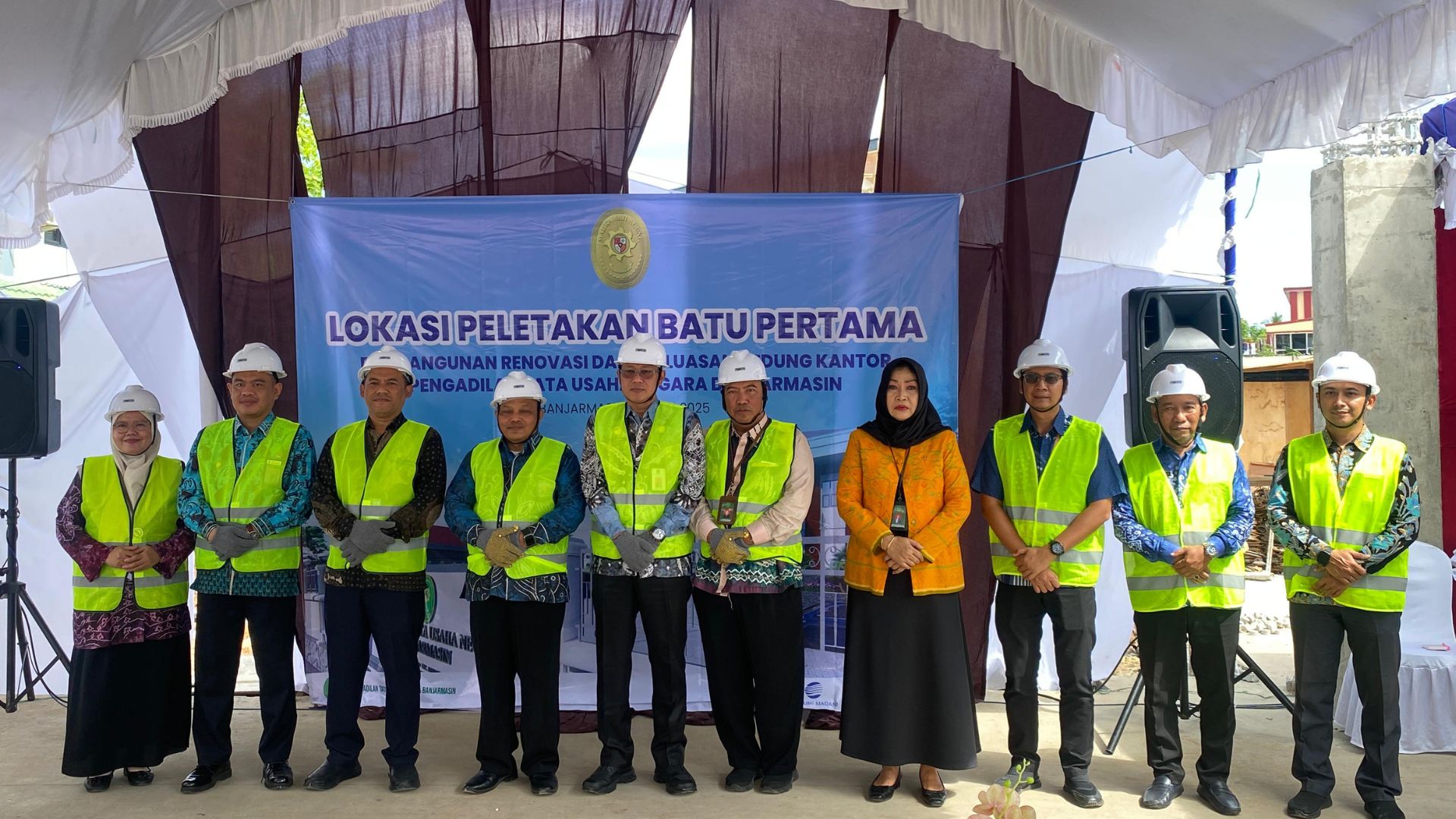 Groundbreaking Renovasi Gedung Pengadilan Tata Usaha Negara Banjarmasin