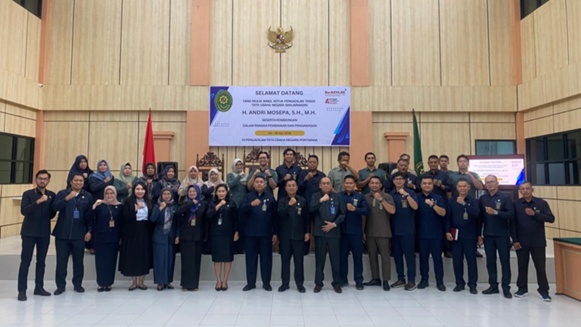 Sinergi Pengawasan dan Pembinaan, Pengadilan Tinggi TUN Banjarmasin Tingkatkan Mutu Pelayanan di Pengadilan TUN Pontianak