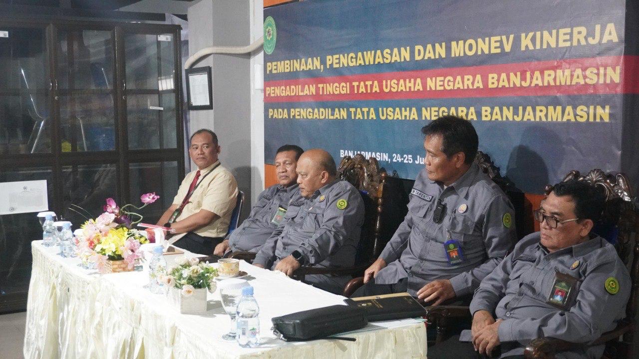 Pembinaan, Pengawasan dan Monev Kinerja ke Pengadilan Tata Usaha Negara Banjarmasin