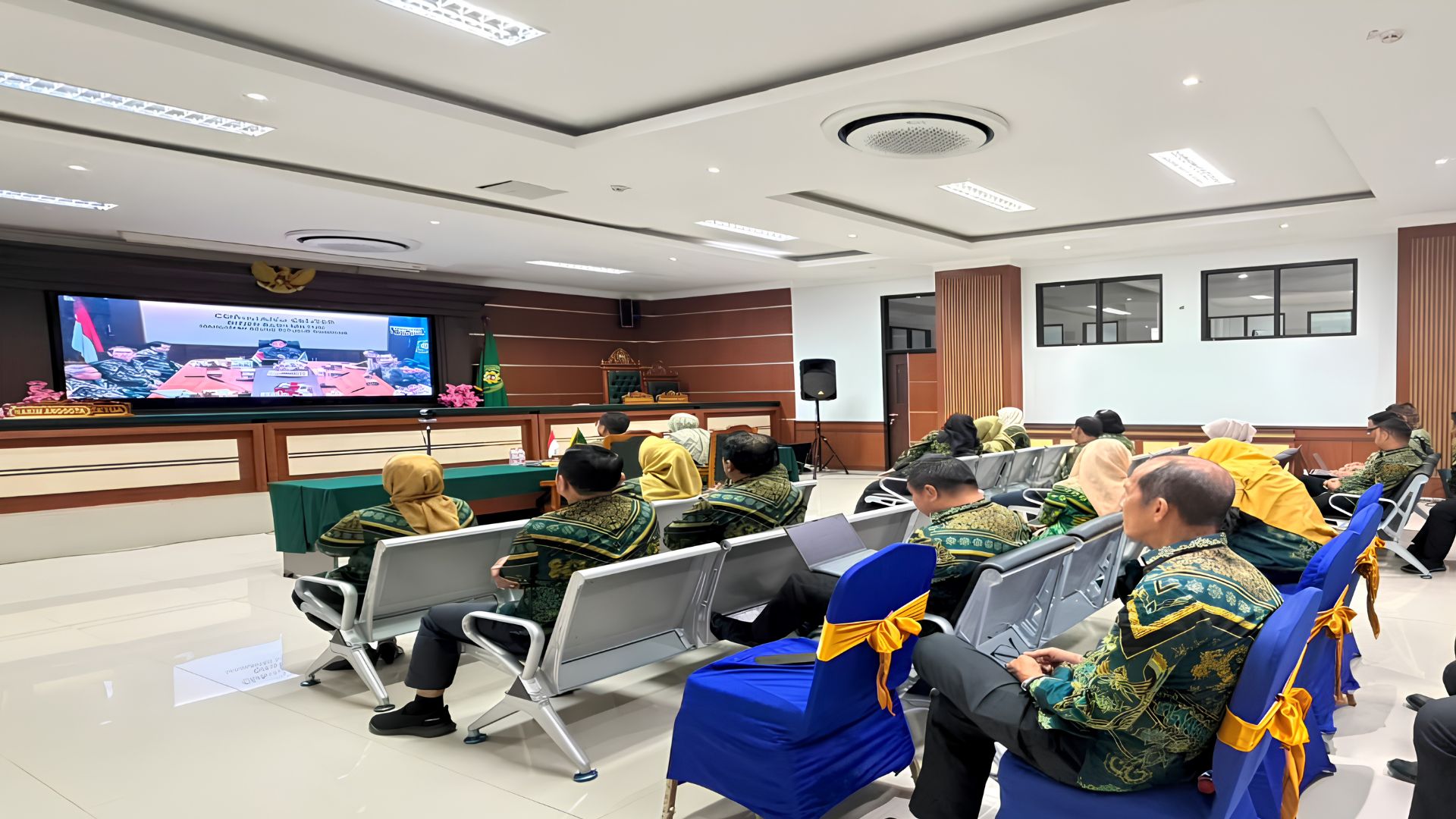 PTTUN Banjarmasin Mengikuti Pembinaan Virtual Dirjen Badilmiltun: Menata Kehidupan ke Depan dan Smart Financial Management