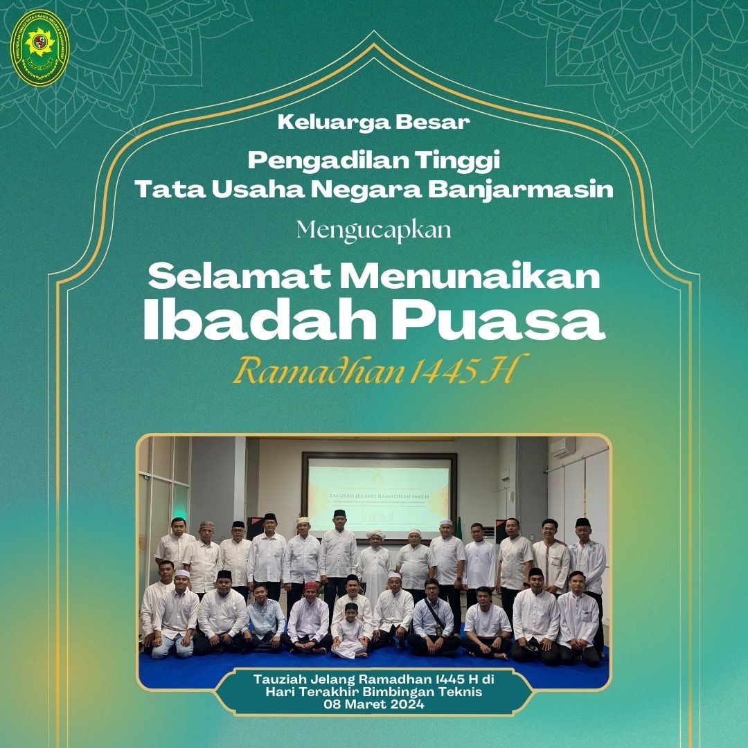 Selamat Menunaikan Ibadah Puasa 1445 H