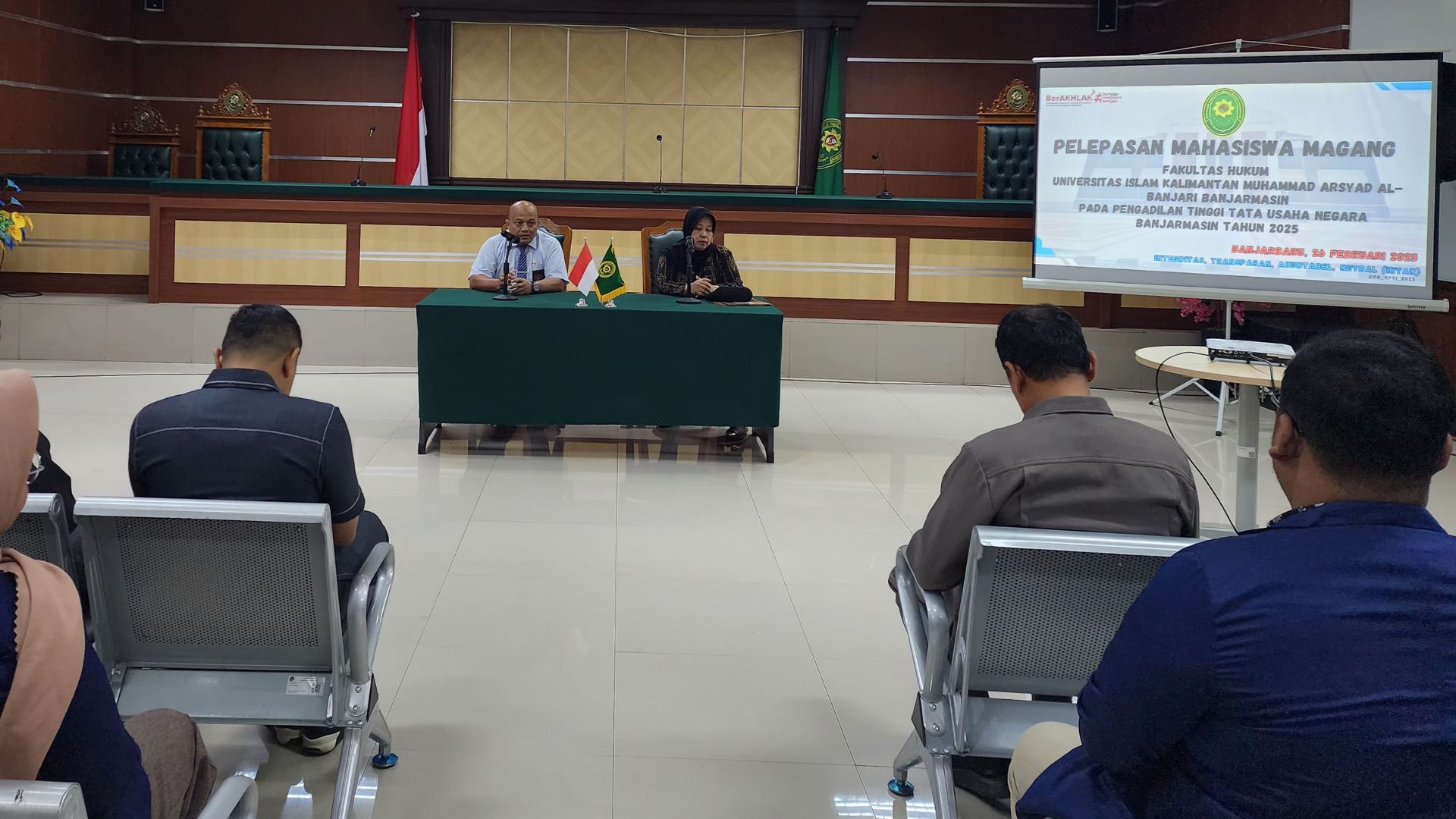 Pelepasan Mahasiswa dan Mahasiswi Magang pada Pengadilan Tinggi Tata Usaha Negara Banjarmasin