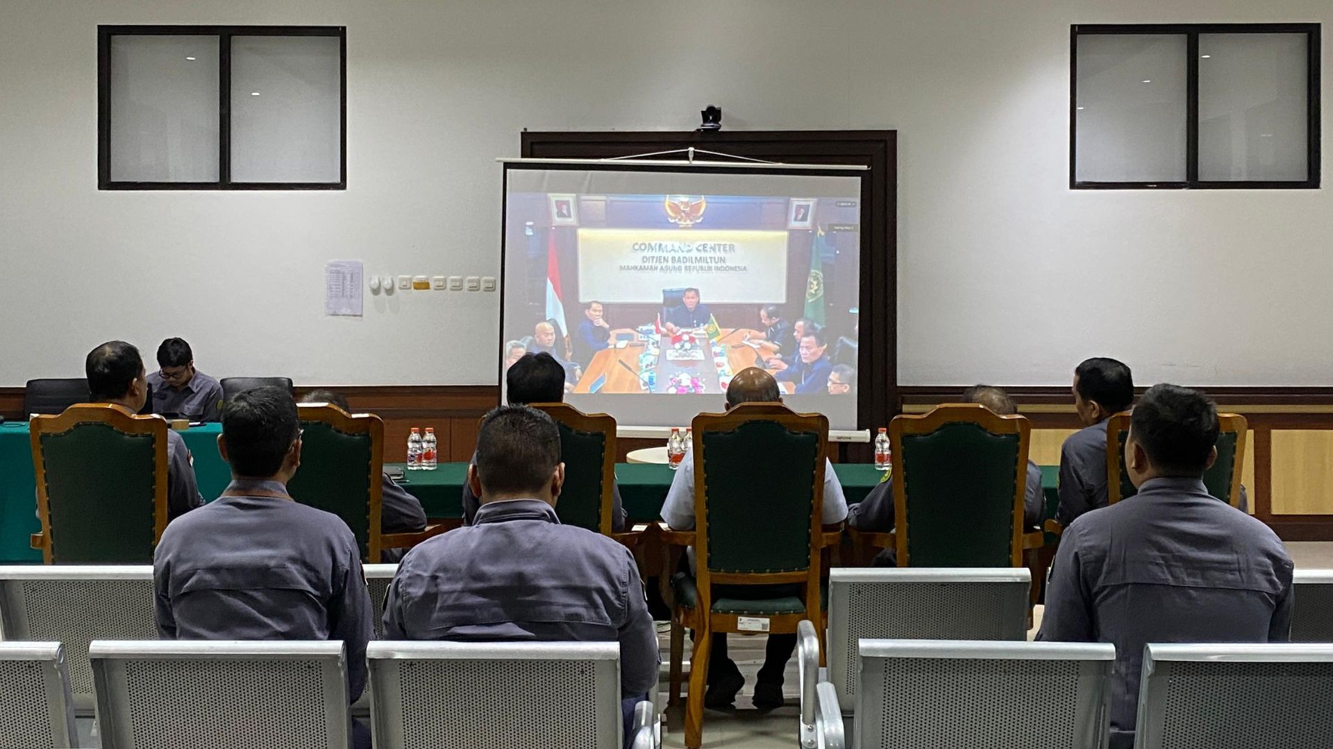 Pembinaan Oleh Direktur Jenderal Badan Peradilan Militer dan Tata Usaha Negara secara Daring