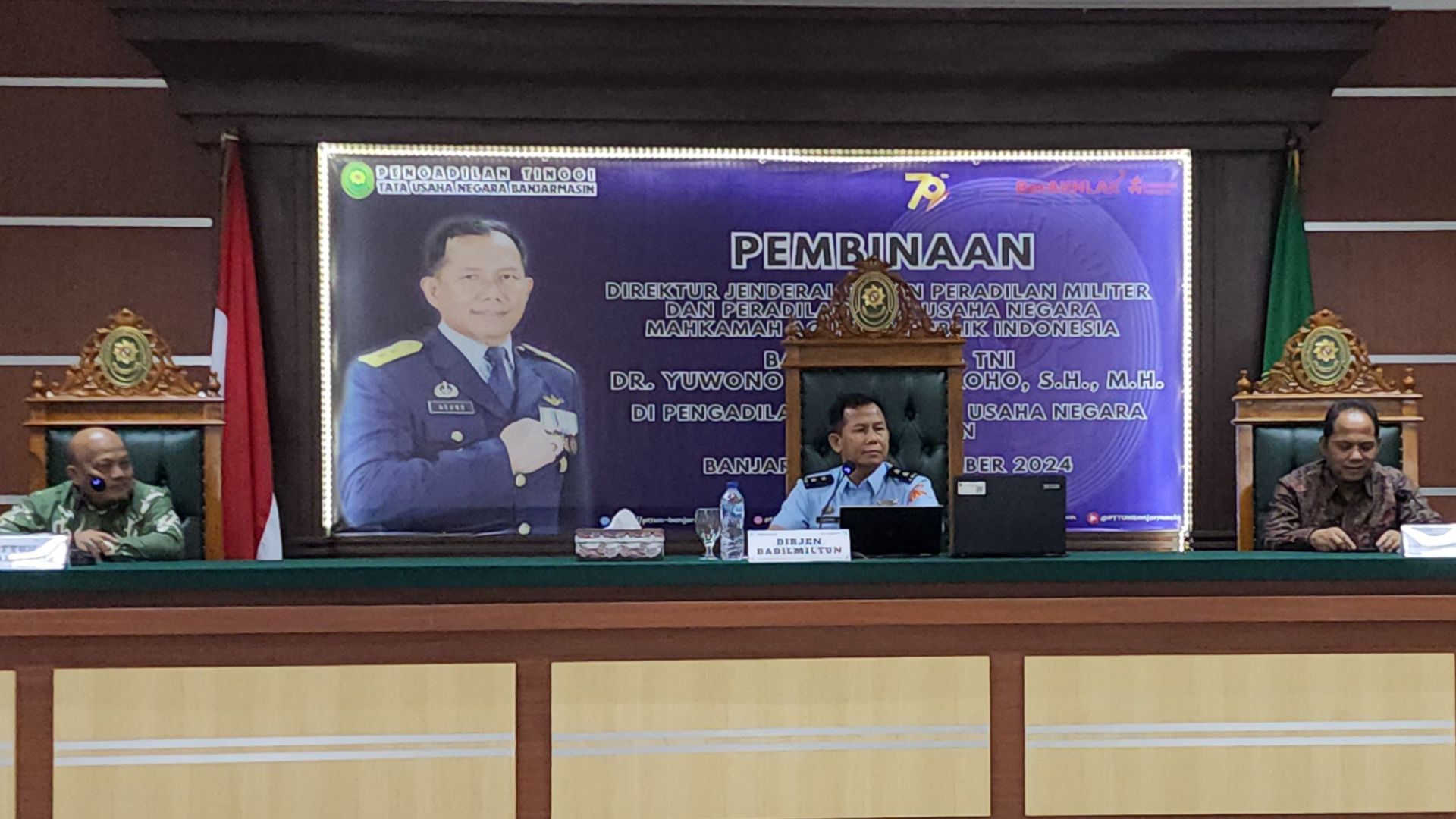 Pembinaan oleh Dirjen Badilmiltun di Pengadilan Tinggi Tata Usaha Negara Banjarmasin