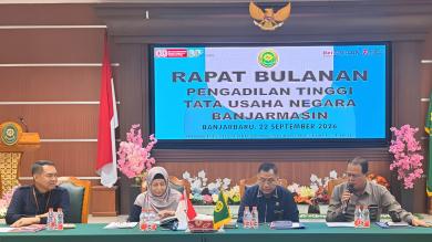PTTUN Banjarmasin Laksanakan Rapat Dinas Bulanan September 2026